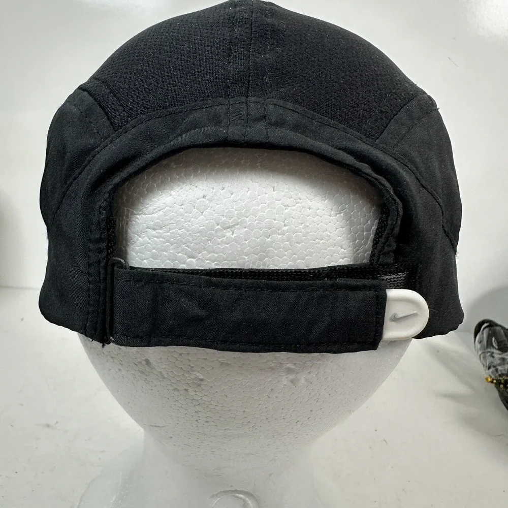 Nike Hat Cap Womens Black 7 Panel Featherlight‎ Tennis Running Pickleball